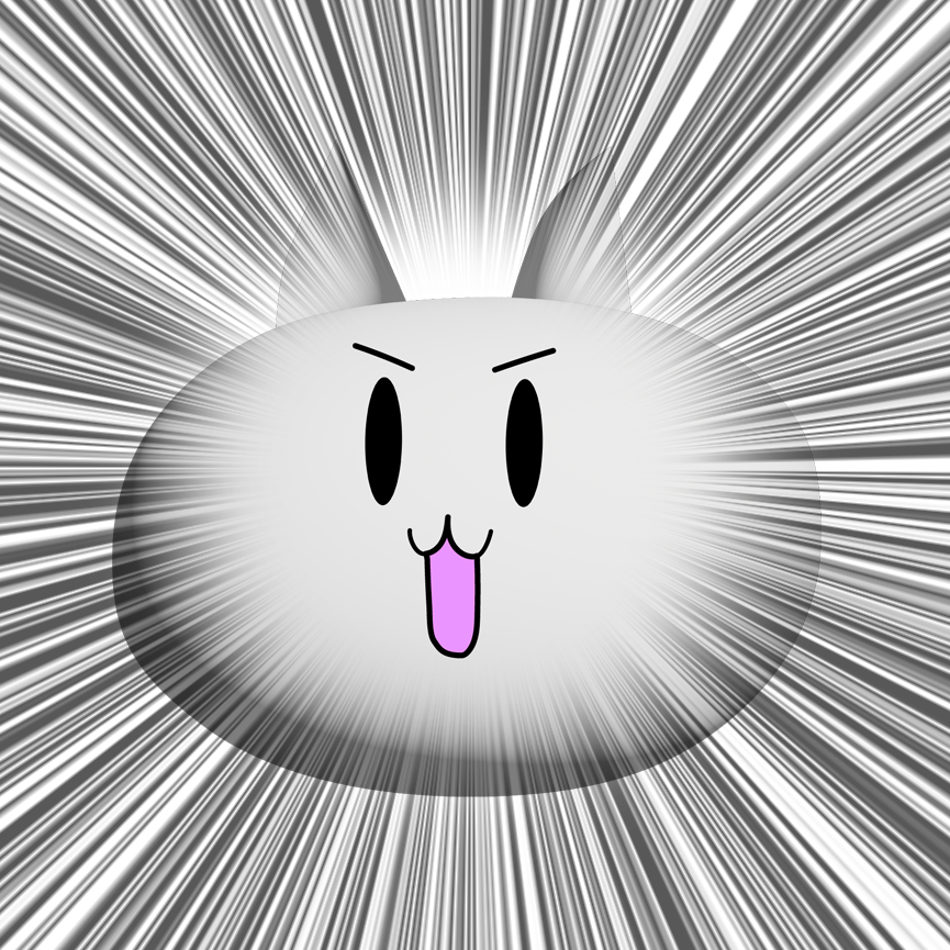 まるいこねこ集中線