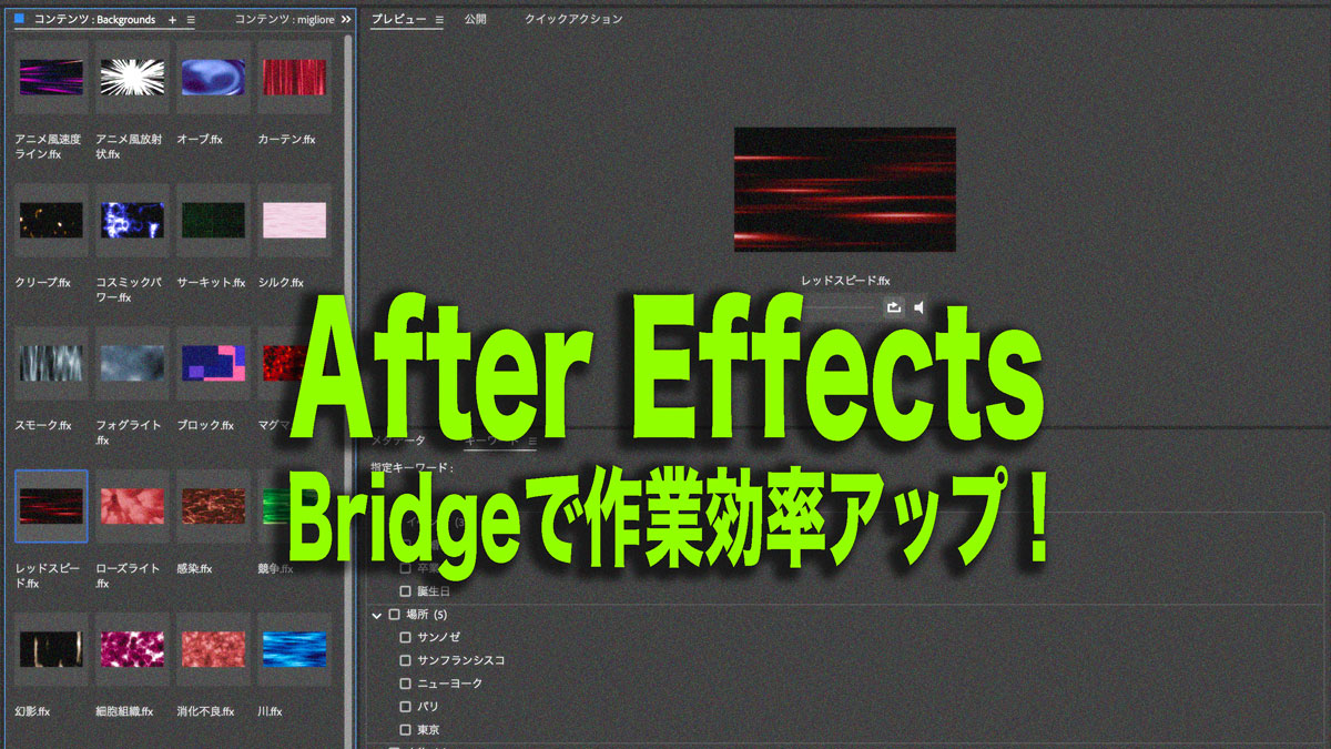 Bridgeで作業効率アップ！