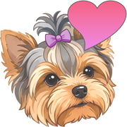 ヨーキーのLINE絵文字