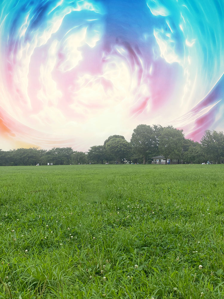 空を置き換えで曇り空を10秒で快晴に！空を好きな画像に